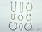 烤漆金屬U型環|鋅合金U型環服飾配件|電鍍金屬U型環成衣副料